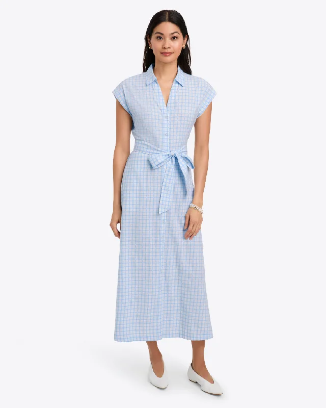 denim midi dresses for spring -Riley Midi Shirtdress