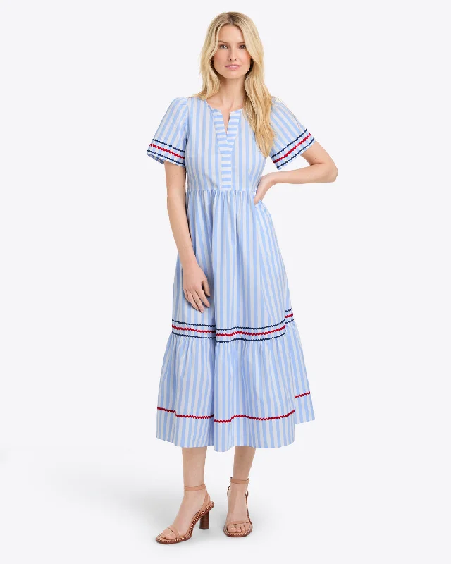 bold midi dresses for spring -Katherine Midi Dress in Crisp Cotton