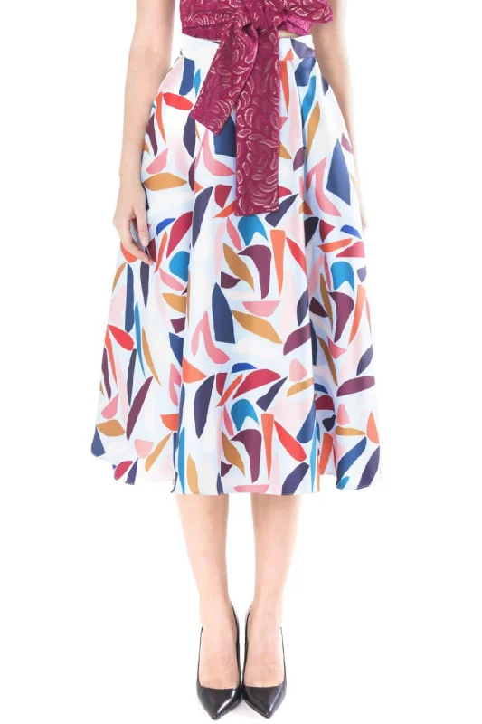 silk midi dresses for spring -Galer Midi Skirt