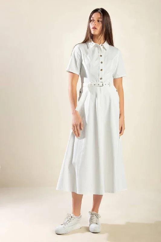 affordable midi dresses for spring -AFTERNOON TEA WOVEN MIDI DRESS