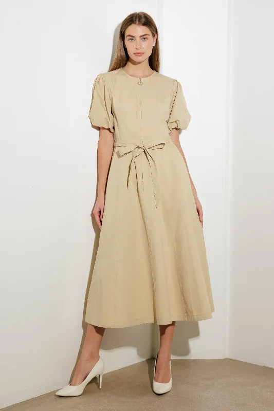 designer midi dresses for spring -WHAT DO YOU MEAN WOVEN MIDI DRESS