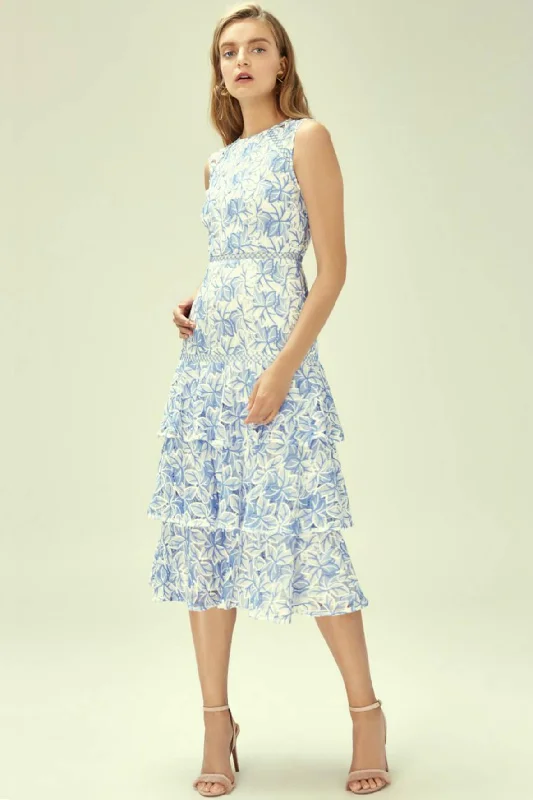 stylish midi dresses for spring -Wild Things Lace Midi Dress