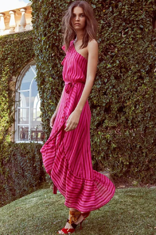 formal midi dresses for spring -Candy Flounce Midi