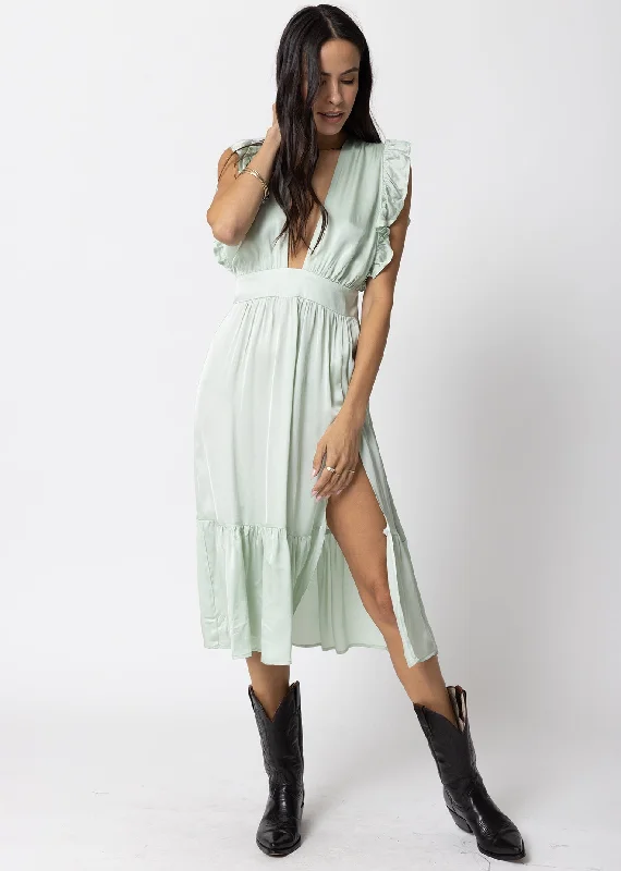 green midi dresses for spring -THE JESSIE MIDI