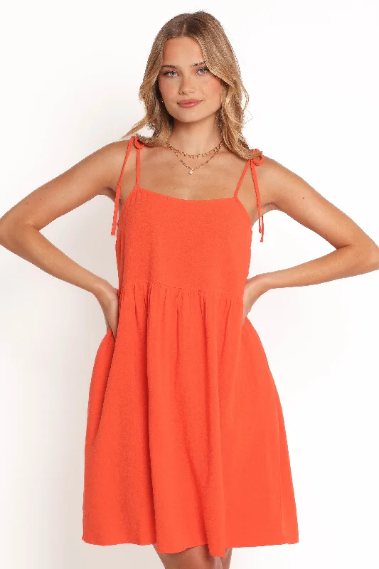 plus size mini dresses for party -Emerson Mini Dress - Orange