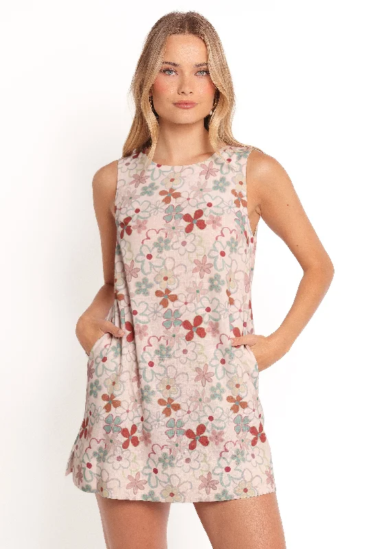 floral mini dresses for women -Zoe Mini Dress - Mirabelle Floral